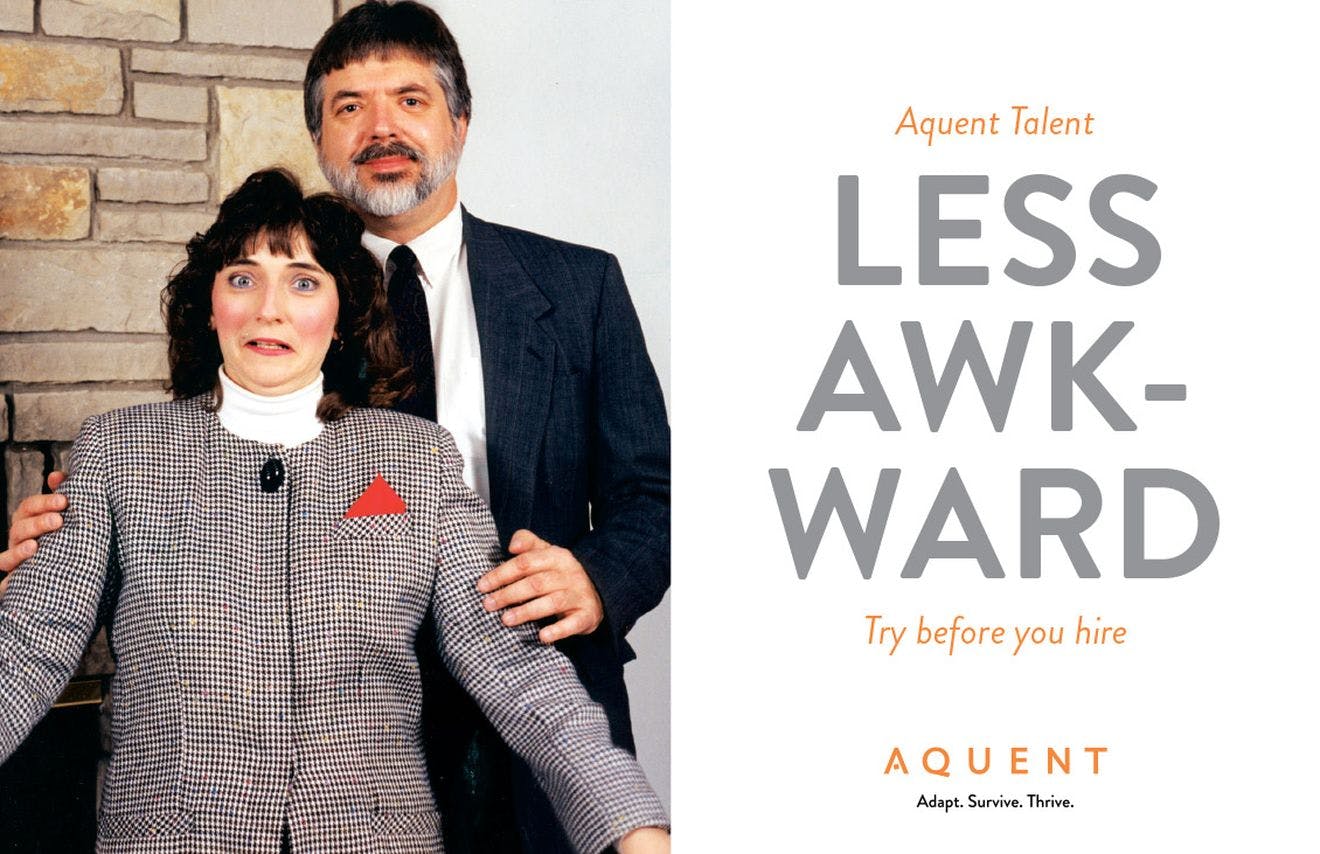 Less Awk-ward - a series of postcards that played off of the awkward family photo meme and warned about the dangers of making a bad hiring decision